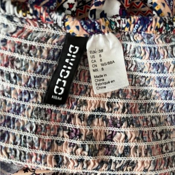 Divided Multicolor Patterned Dress - Picture 7 of 7